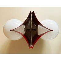 Rode jaren 70 wandlampen